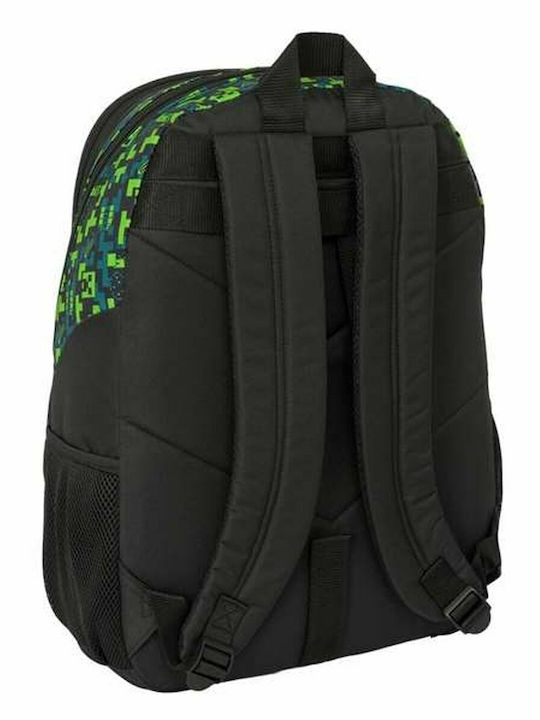 Minecraft School Bag Trolley Elementary, Elementary Multicolour with Water Bottle Holder 16Liters