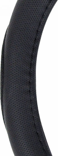 AMiO Car Steering Wheel Cover with Diameter 35-37cm Synthetic Black