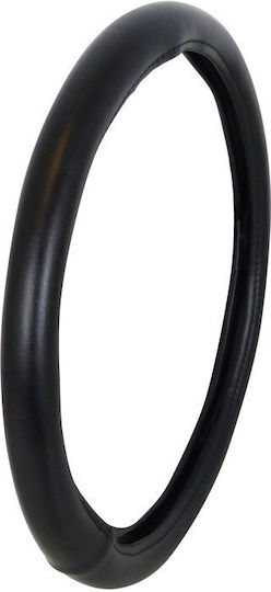 Carpoint Κάλυμμα Τιμονιού Αυτοκινήτου Leather Look με Διάμετρο 37-39εκ. από Δερματίνη Μαύρο