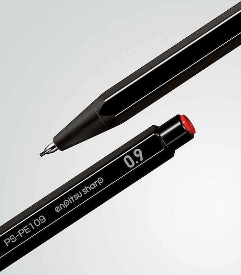 Mechanical Pencil Black Enpitsu Sharp Kokuyo 0.9 Mm