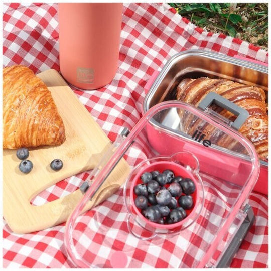 Ecolife Double Wall Rectangular Πράσινο 850ml
