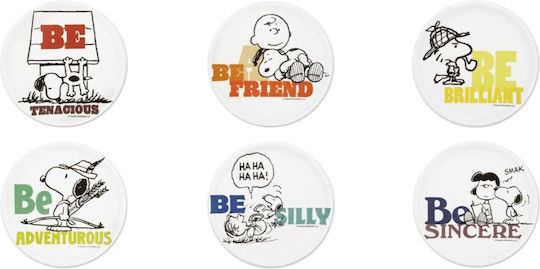 Excelsa Πιατέλα Σερβιρίσματος από Πορσελάνη Peanuts Be: a Friend με Διάμετρο 31εκ.