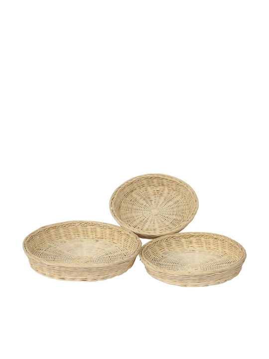 Polihome Grub Round Serving Tray 26x26cm 162870509 3pcs