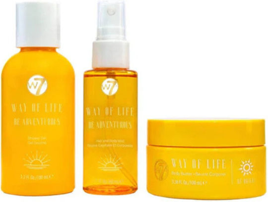 W7 Cosmetics Way Life Travel Set for Moisturizing & Body Cleaning 4pcs