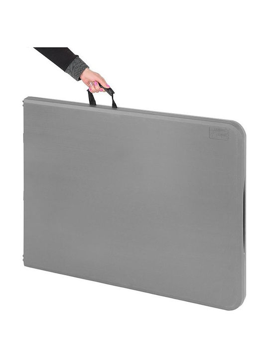Masă Metalică Catering Pentru Exterior Pliabilă Gri 180x70x74 cm