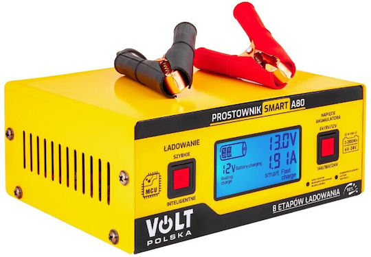 Volt Polska Smart Volt Rectifier Car Truck & Motorcycle Battery Charger 6/12/24V