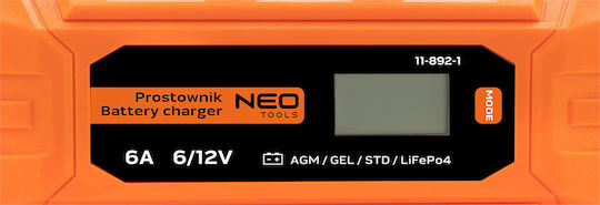 Neo Tools Car Battery Charger & Maintainer 6/12V 6A