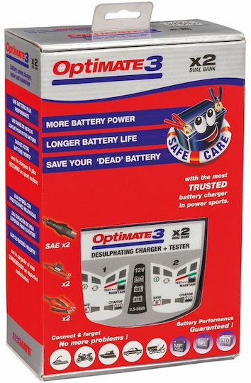Tecmate Optimate3 Φορτιστής Μπαταρίας Αυτοκινήτου TM450