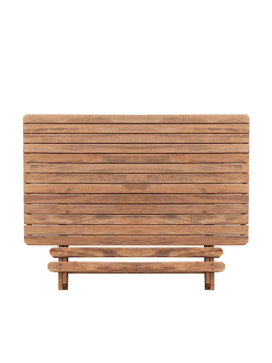 Tisch Zusammenklappbar Queen Walnut 120x80x75cm