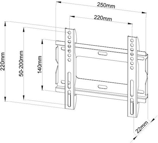 DMP EPLB132S Wandhalterung für Fernseher bis 43" und 35kg
