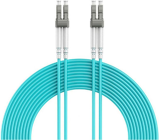 Cablexpert Optical Fiber Cable LC-LC 1m Turquoise