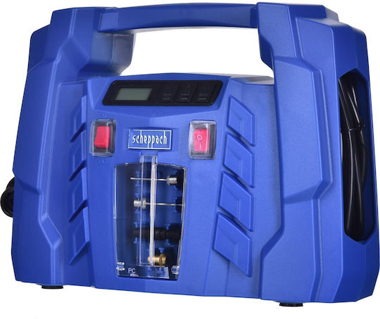 Scheppach Autoreifenpumpe Air-Force 5 Wiederaufladbar ohne Batterie 12V