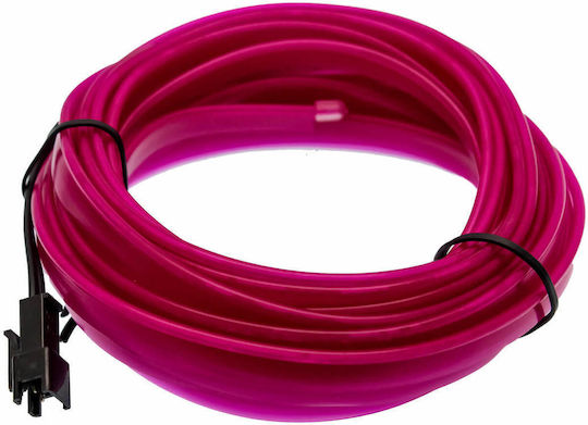 LED Flexible Neon Light Cable 5m 12v USB Purple Interior Car Lighting W14677