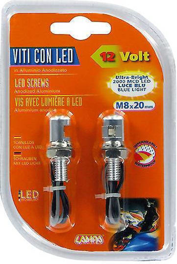 Lampa Black Led Screws Blue Light Innenraum-Dekorationsbeleuchtung für Autos 12V Blau