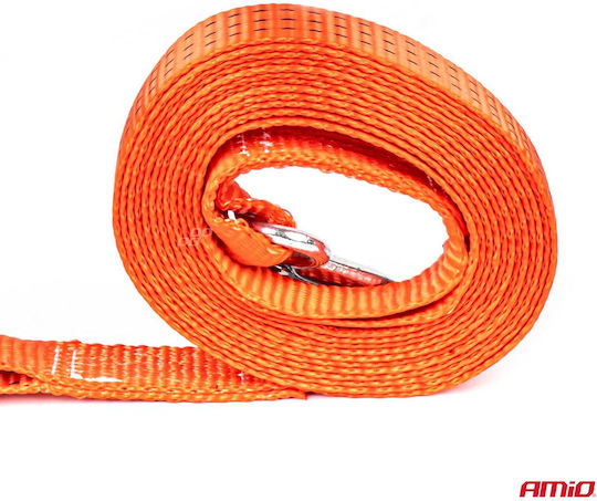 AMiO Car Towing Strap with Towing Capacity up to 4.5 Tons 5m in Orange Colour