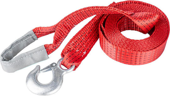 AMiO Car Towing Strap with Tensile Strength up to 7.5 Tons 5m in Red Colour
