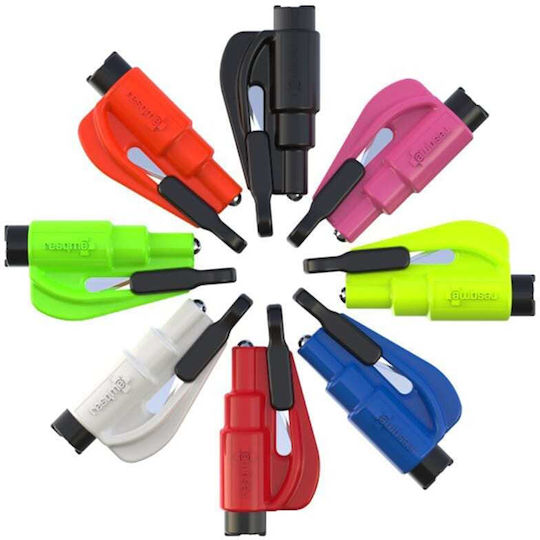 Resqme Car Emergency Hammer With Yellow Seatbelt Cutter