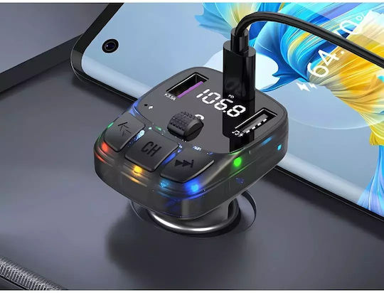 FM предавател за кола с Bluetooth / USB