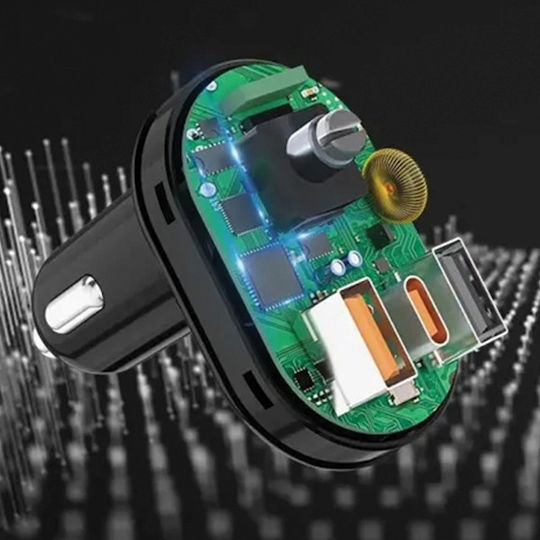 Awei FM Transmitter Αυτοκινήτου C-843 με Bluetooth / MicroSD / USB