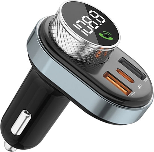 Awei FM Transmitter Αυτοκινήτου C-843 με Bluetooth / MicroSD / USB