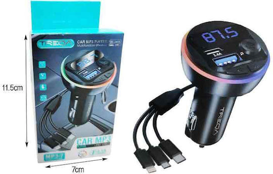 Treqa FM Transmitter Αυτοκινήτου με USB