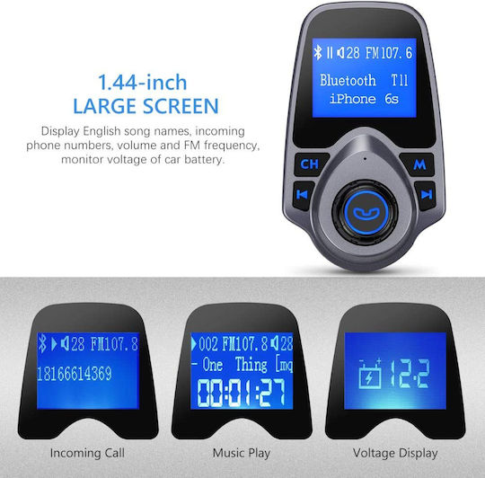 Leewello FM Transmitter Αυτοκινήτου με USB