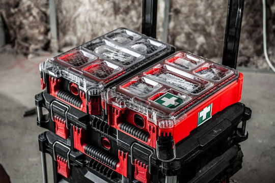 Milwaukee Packout Кутия за Първа Помощ Пластмасова с Оборудване