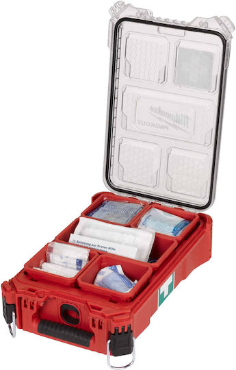 Milwaukee Packout Кутия за Първа Помощ Пластмасова с Оборудване