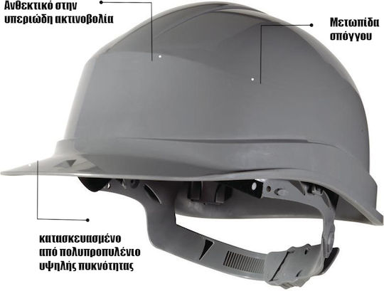 Delta Plus Zircon 1 Κράνος Εργοταξίου Γκρι