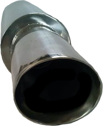 Inox Toba Idealstore Total Length 50 Cm Width 10 Cm Inlet 4.8 Cm Outlet 7.5 Cm