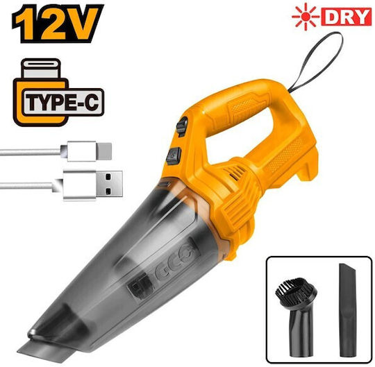 Ingco Car Handheld Vacuum Dry Vacuuming with Power 100W & Lighter Cable 12V