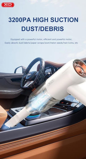 XO Car Handheld Vacuum Dry Vacuuming Rechargeable 12V White