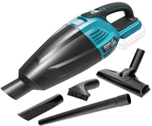 Dedra Car Handheld Vacuum with Cigarette Lighter Cable 12V Without Battery Blue