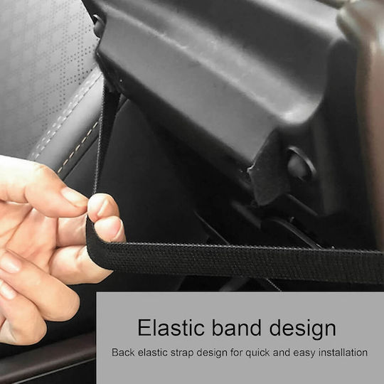 Carsun C2950 Accesorii pentru Cotieră Auto cu cusături roșii 29cm x 17cm în Culoare Negru