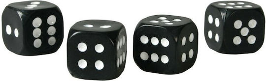 Lampa Car Tire Valve Caps Dice Dice Black 4pcs