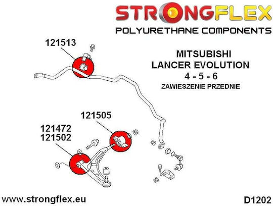 Strongflex Bushes for Mitsubishi Lancer 126141B