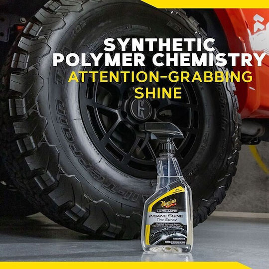 Meguiar's Ultimate Insane Spray Polieren für Bereifung Auto 473ml