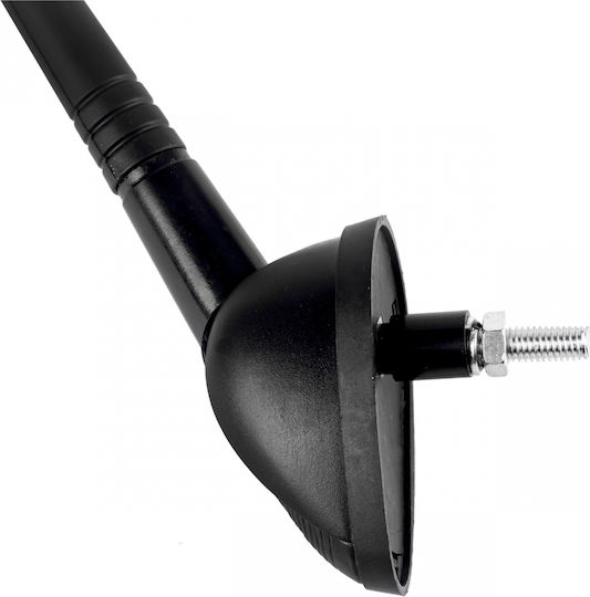 AMiO Car Antenna Roof Threaded 40cm Φ5mm with Cable 1.4m in Black Color