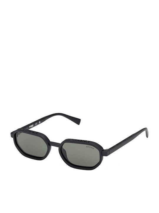 Guess Unisex Ochelari de soare cu Negru Cadru și Verde Lentilă