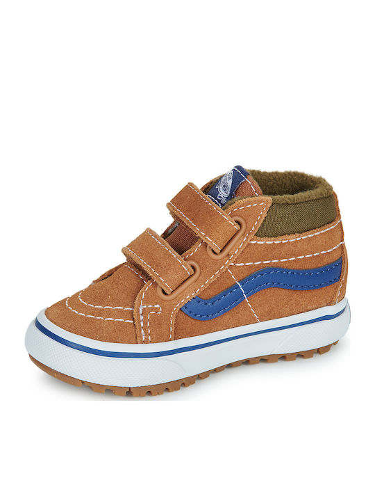 Mte Sk8-mid Reissue V Kids Sneakers High with Scratch Brown