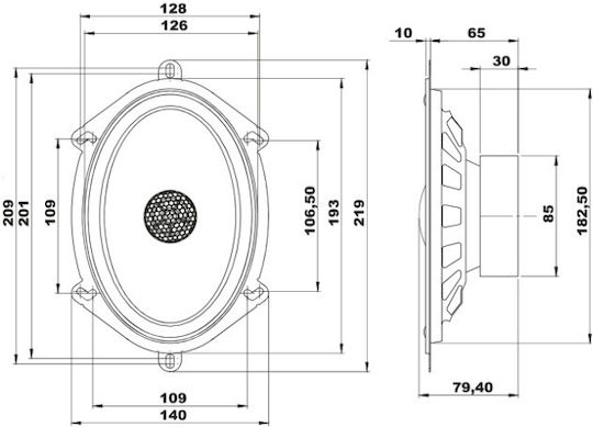 Blam 570 RC Σετ Ηχεία Αυτοκινήτου 5x7" (2 Δρόμων)