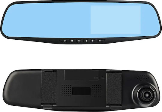 Car Mirror 5.0" Σετ Καθρέπτης με Κάμερα DVR Αυτοκινήτου με Οθόνη 5" GPS & Κάμερα Οπισθοπορείας
