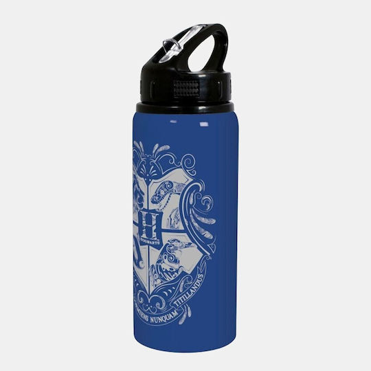 Stor Sport Kids Water Bottle Harry Potter Aluminium with Screw Cap Non Spill Blue 710ml