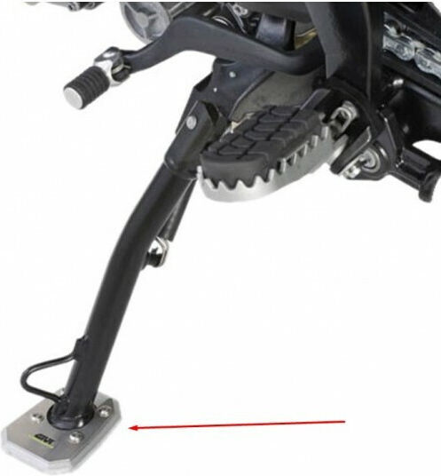 Givi Extensie Stand Lateral Motocicletă în Culoare Argintie NSTD03