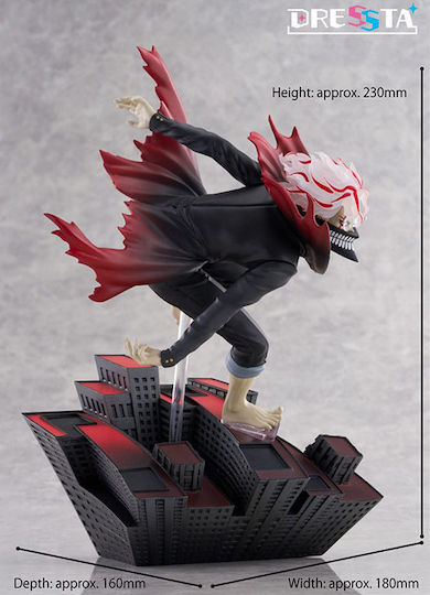 Dan Da Dan Dressta PVC Statue Okarun Transformiert 24cm