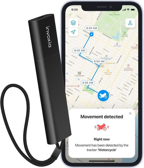 Invoxia Pro GPS Тракер с Bluetooth WiFi за Велосипеди и Обекти
