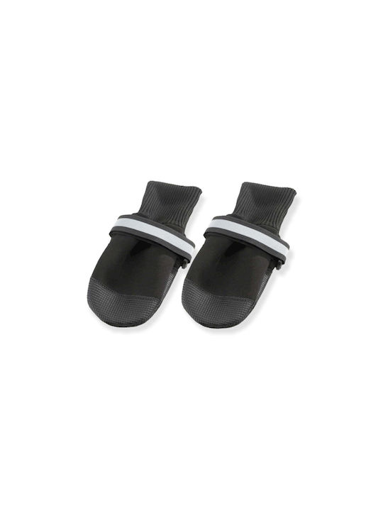 Ferplast Protective Shoes for Dogs in Black Color 2pcs