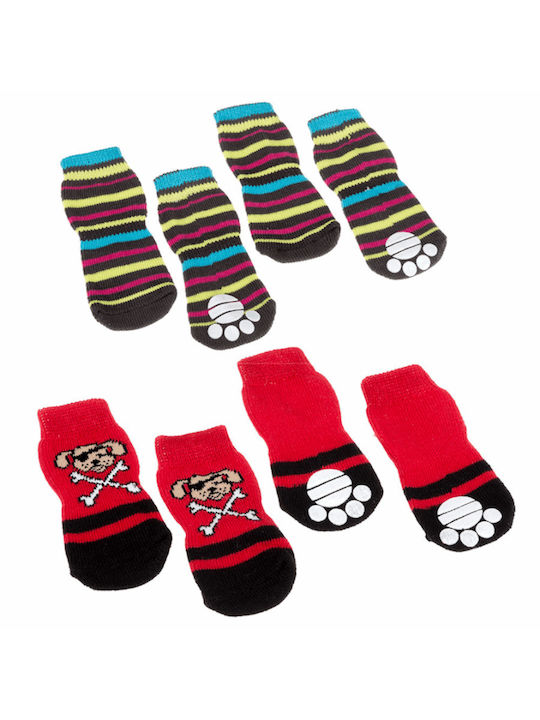 Ferplast Socks Antislip Large Κάλτσες Σκύλου Πολύχρωμα 4τμχ