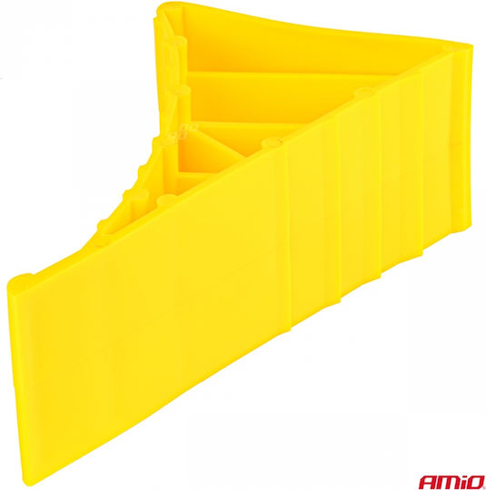 Yellow Plastic Wheel Chock 220x80x120mm 1pc