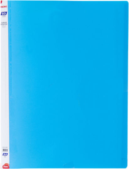 Mappe Suppl mit 40 Plastikhüllen Folien für Papier A4 Hellblau Noki 1Stück